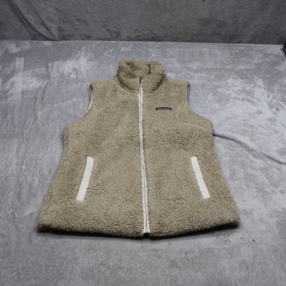 Patagonia Vest Womens Medium Brown Los Gatos High Pile Fleece Full Zip Hiking